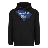Black travelers rest south carolina sc map Heavyweight Hoodie - trangStudio