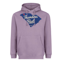 Lavender travelers rest south carolina sc map Heavyweight Hoodie - trangStudio