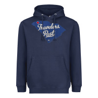 Navy travelers rest south carolina sc map Heavyweight Hoodie - trangStudio