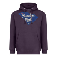 Plum travelers rest south carolina sc map Heavyweight Hoodie - trangStudio