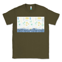 Army Green doodle flowers sippy cup tbs Classic Tee - TumblerDesignByShophia