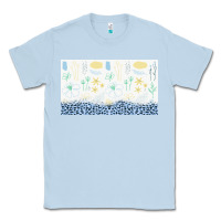 Dusty Blue doodle flowers sippy cup tbs Classic Tee - TumblerDesignByShophia