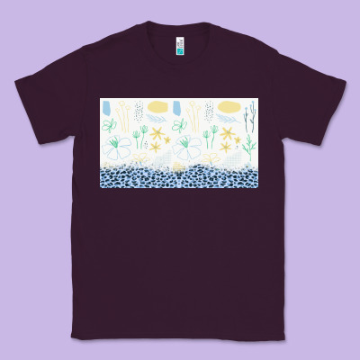 Doodle Flowers Sippy Cup Tbs Classic Tee Designed By Tumblerdesignbyshophia