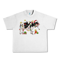Lunar Rock christmas holstein cow Urban Heavy Tee - CowGirlArtShop