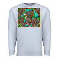 Heather Grey koala tumbler Premium Sweatshirt - BarkalooDesign