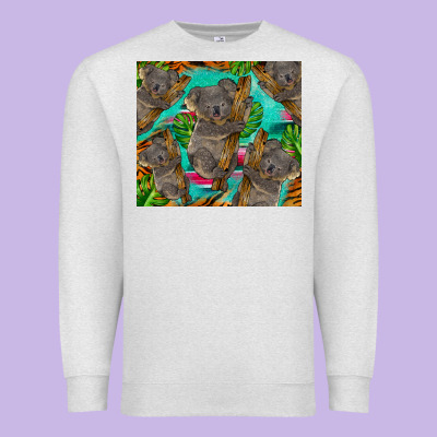 Koala Tumbler Premium Sweatshirt Designed By Barkaloodesign