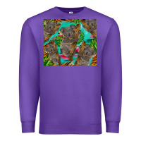 Purple koala tumbler Premium Sweatshirt - BarkalooDesign