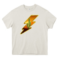 Cream Cactus Sunset Lightning Heavy Core Tee - Bettercallsaul