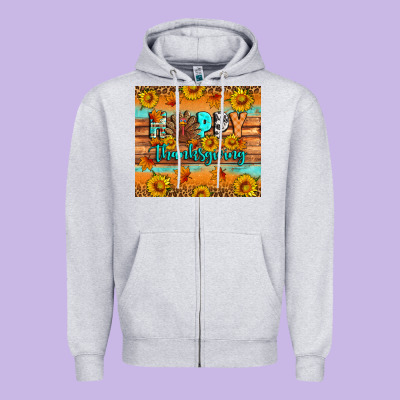 Happy Thanksgiving Zipper Hoodie Designed By Artiststas
