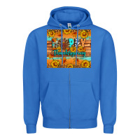 True Royal Happy Thanksgiving Zipper Hoodie - Artiststas