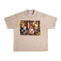 French Oak western farm animals Urban Heavy Tee - RanaPortraitStore