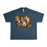 Midnight Navy western farm animals Urban Heavy Tee - RanaPortraitStore