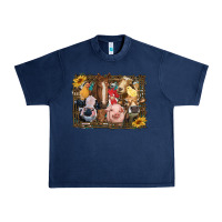 Navy western farm animals Urban Heavy Tee - RanaPortraitStore