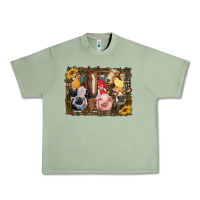 Oil Green western farm animals Urban Heavy Tee - RanaPortraitStore