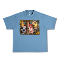 Pebble Blue western farm animals Urban Heavy Tee - RanaPortraitStore