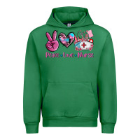 Emerald peace love nurse Urban Hoodie - AdoDesignShop