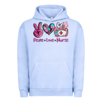 Pigment Grape Ice peace love nurse Urban Hoodie - AdoDesignShop