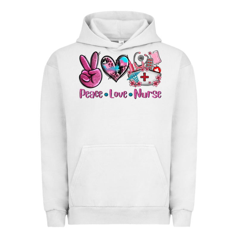 Peace Love Nurse Urban Hoodie by AdoDesignShop | Teevron