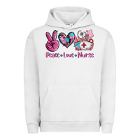 Pigment Lunar Rock peace love nurse Urban Hoodie - AdoDesignShop