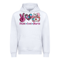 White peace love nurse Urban Hoodie - AdoDesignShop