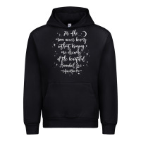 Black edgar allan poe literary gift, annabel lee quote gothic poet t shirt Urban Hoodie - trangStudio