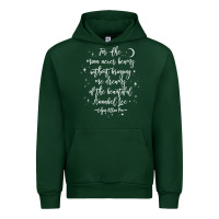 Forest Green edgar allan poe literary gift, annabel lee quote gothic poet t shirt Urban Hoodie - trangStudio