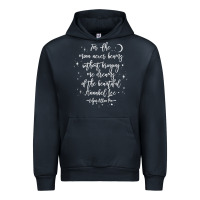 Navy edgar allan poe literary gift, annabel lee quote gothic poet t shirt Urban Hoodie - trangStudio