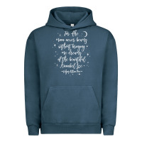 Pigment Midnight Navy edgar allan poe literary gift, annabel lee quote gothic poet t shirt Urban Hoodie - trangStudio