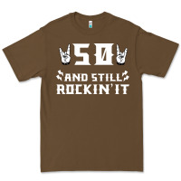 50 Birthday Rock Whitw Premium Tee | Teevron