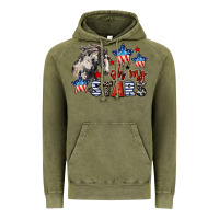 Vintage Olive Oh my stars horse 4th of july Vintage Hoodie - CowGirlArtShop