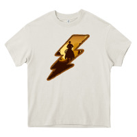 Cream Cowboy Sunset Lightning Heavy Core Tee - Bettercallsaul