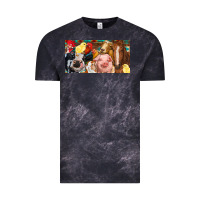 Cloud Black Farm animals with aztec Vintage Tee - RanaPortraitStore