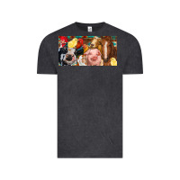 Vintage Black Farm animals with aztec Vintage Tee - RanaPortraitStore