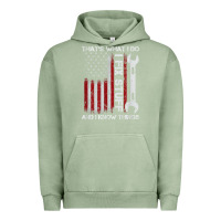 Pigment Oil Green That_s What I Do I Fix Stuff And I Know Things American Flag Urban Hoodie - trangStudio