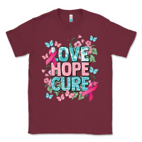 Burgundy Love hope cure cancer Awareness Classic Tee - HowdyJamesFarm