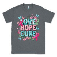 Charcoal Heather Love hope cure cancer Awareness Classic Tee - HowdyJamesFarm
