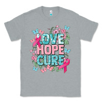 Heather Grey Love hope cure cancer Awareness Classic Tee - HowdyJamesFarm