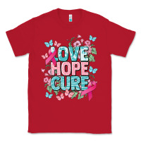 Red Love hope cure cancer Awareness Classic Tee - HowdyJamesFarm