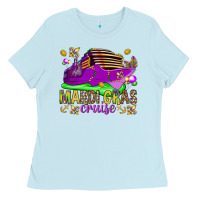 Baby Blue Mardi Gras cruise Ladies Tee - NancyCooperArtShop