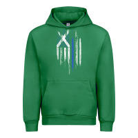 Emerald Scottish American Flag Combo Scotland USA Saltire Gift Urban Hoodie - trangStudio