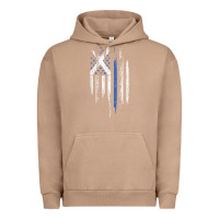 Pigment Burro Scottish American Flag Combo Scotland USA Saltire Gift Urban Hoodie - trangStudio