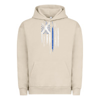 Pigment French Oak Scottish American Flag Combo Scotland USA Saltire Gift Urban Hoodie - trangStudio