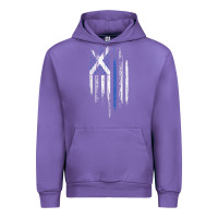 Tulip Scottish American Flag Combo Scotland USA Saltire Gift Urban Hoodie - trangStudio