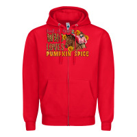 Red Just A Girl Who Loves Pumpkin Spice Cowgirl Zipper Hoodie - Artiststas