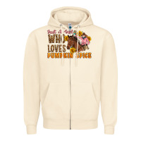 Sandshell Just A Girl Who Loves Pumpkin Spice Cowgirl Zipper Hoodie - Artiststas