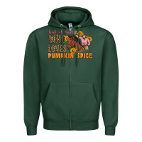 Sports Green Just A Girl Who Loves Pumpkin Spice Cowgirl Zipper Hoodie - Artiststas