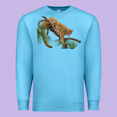 Florida Panther Premium Sweatshirt Designed By Barkaloodesign