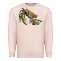 Pale Pink florida panther Premium Sweatshirt - BarkalooDesign