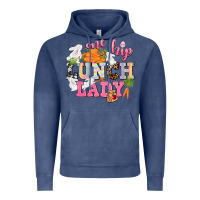 Vintage Denim One hip Lunch Lady Easter Day Vintage Hoodie - CowGirlArtShop