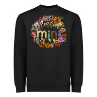 Black blessed mini Heavyweight Sweatshirt - SublimationCraftShop
